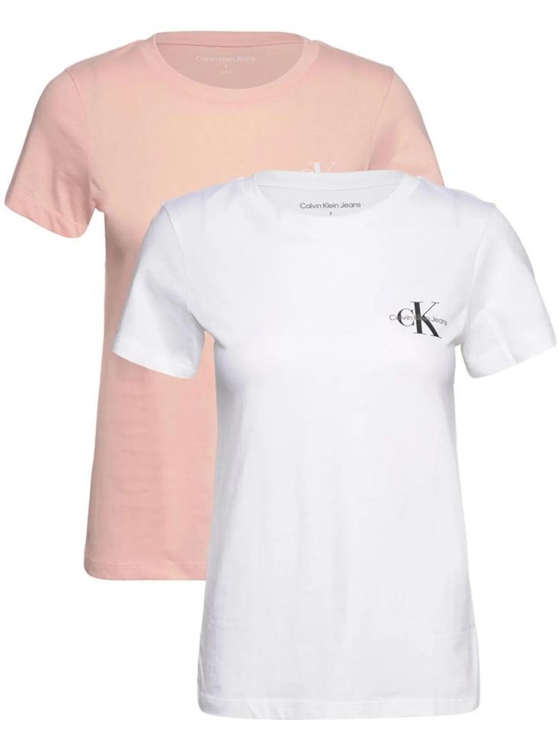 Camiseta Calvin Klein Jeans para Mujer Rosa - Kiabi