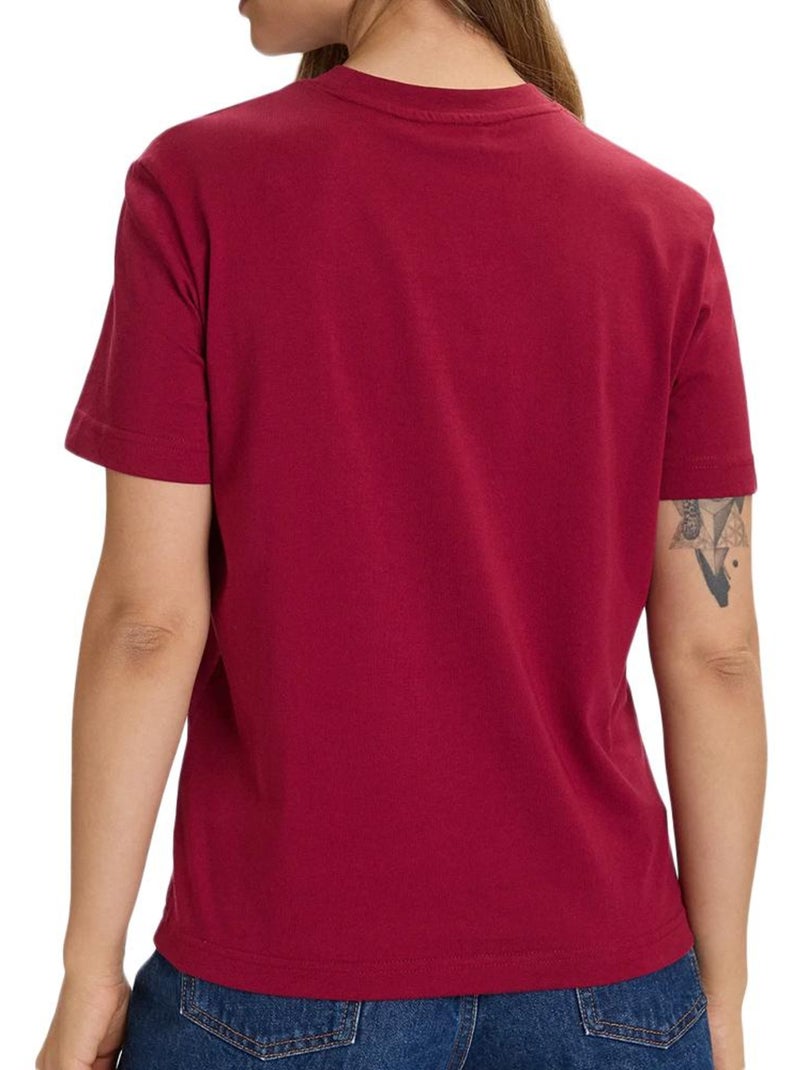 Camiseta Calvin Klein Jeans para Mujer Rosa - Kiabi