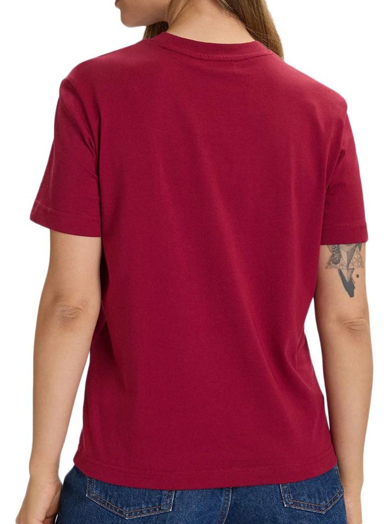 Camiseta Calvin Klein Jeans para Mujer Rosa - Kiabi