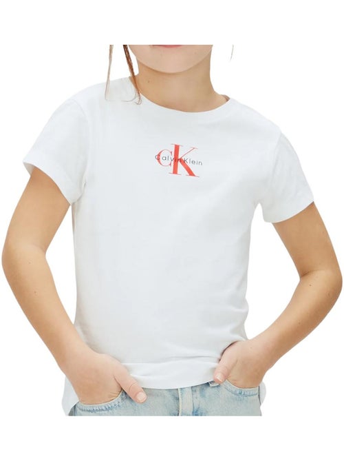 Camiseta calvin klein jeans para niña - Kiabi