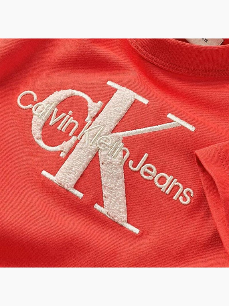 Camiseta Calvin Klein Jeans para Niña Naranja - Kiabi