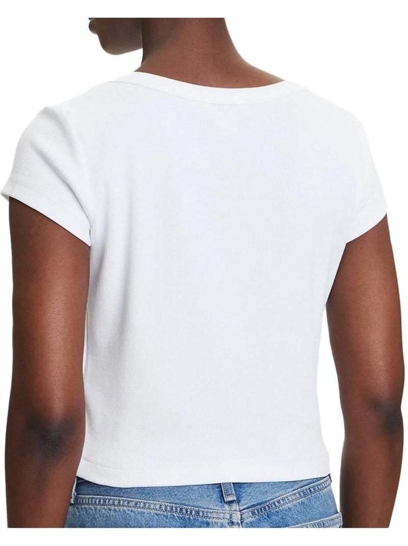 Camiseta calvin klein para mujer con logo Blanco - Kiabi