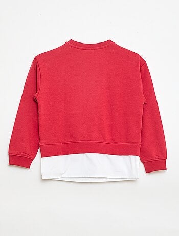 Camiseta camisa efecto 2 en 1