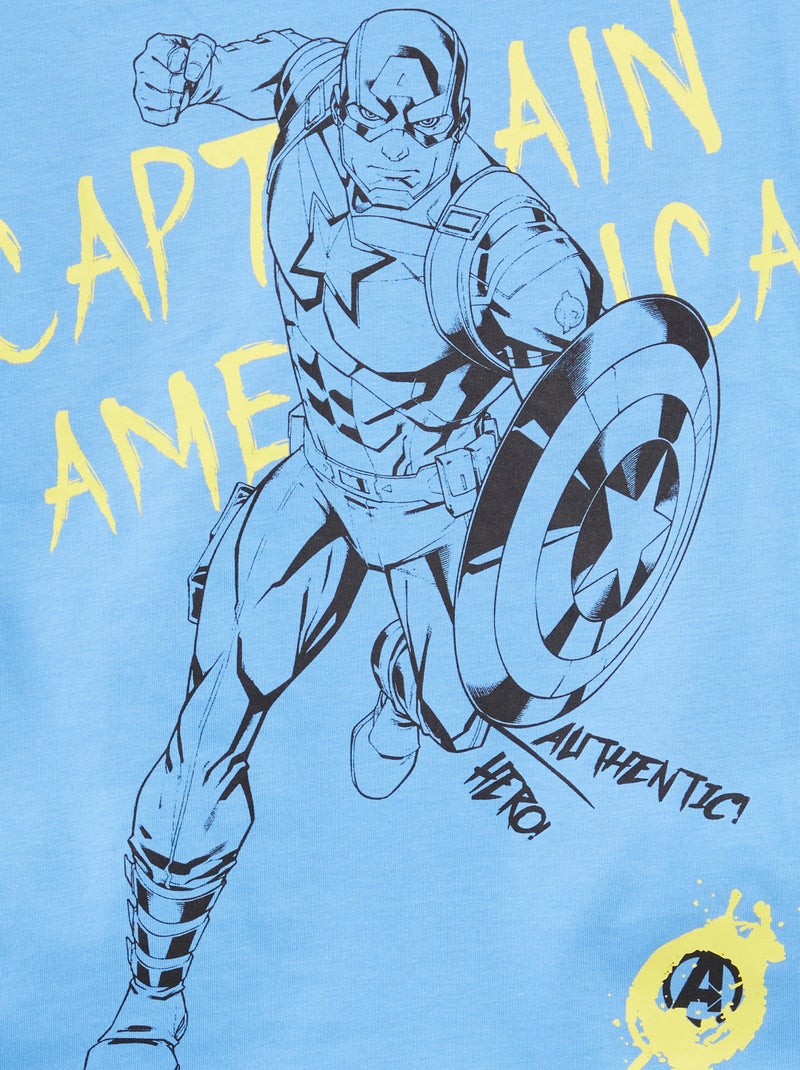 Camiseta 'Capitán América' 'Marvel' AZUL - Kiabi