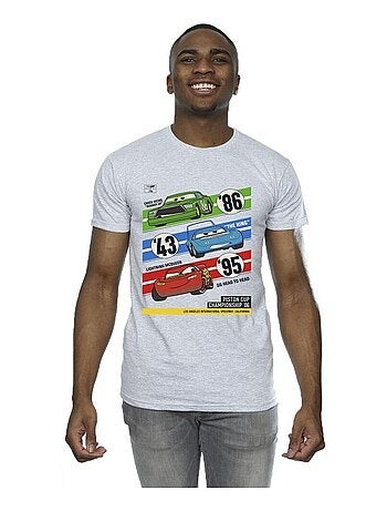Camiseta cars piston cup champions para hombre - disney