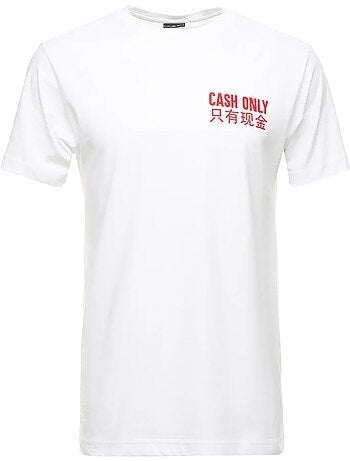 Camiseta cash only para hombre - mister tee