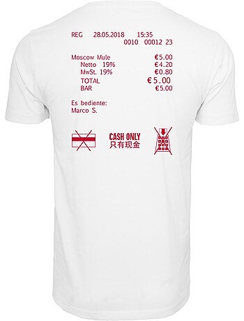 Camiseta cash only para hombre - mister tee