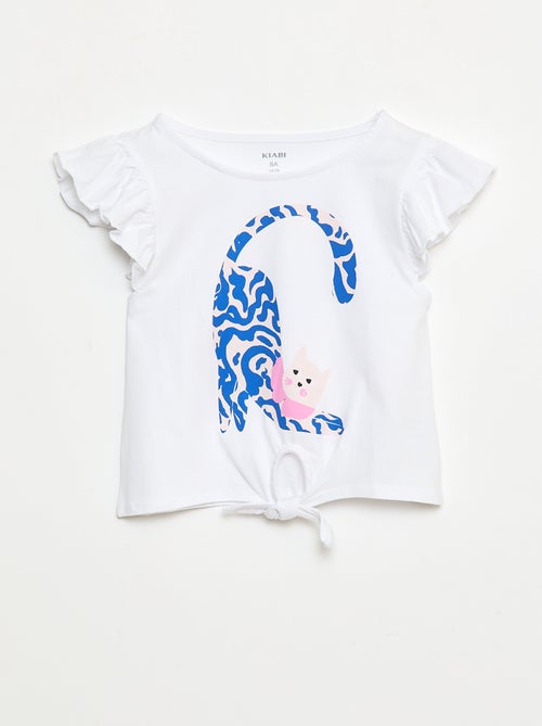 Camiseta casual de punto de algodón - Kiabi