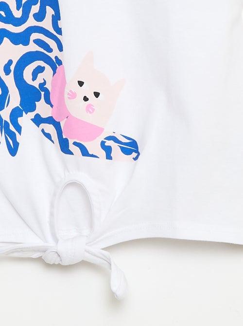 Camiseta casual de punto de algodón - Kiabi