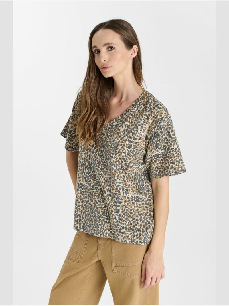 Camiseta CATLYN Marrón - Kiabi