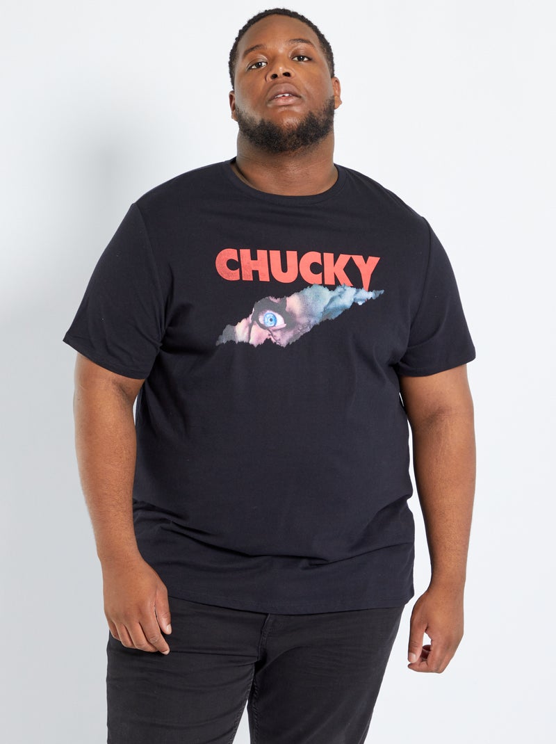 Camiseta 'Chucky' de punto NEGRO - Kiabi