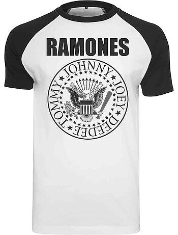 Camiseta circle diseño ramones raglan para hombre - merchcode