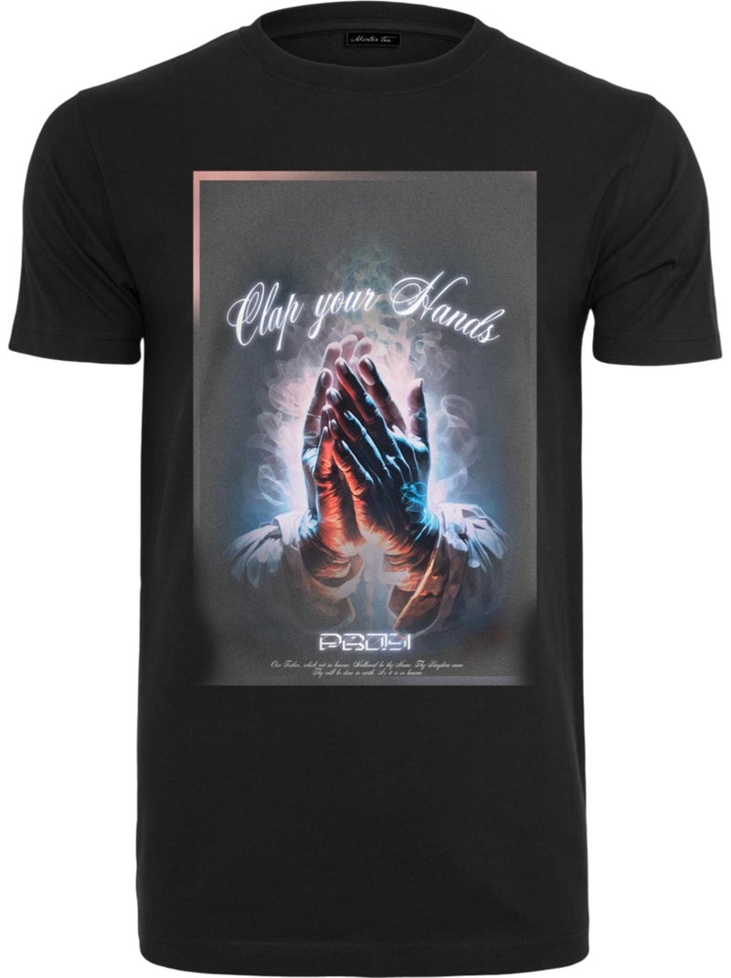 Camiseta clap your hands para hombre - mister tee Negro - Kiabi