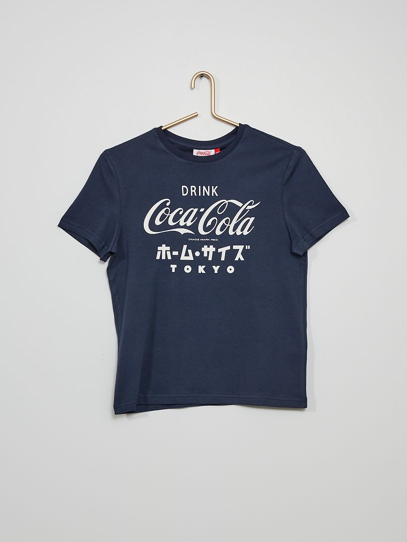 Camiseta 'Coca-Cola' azul - Kiabi