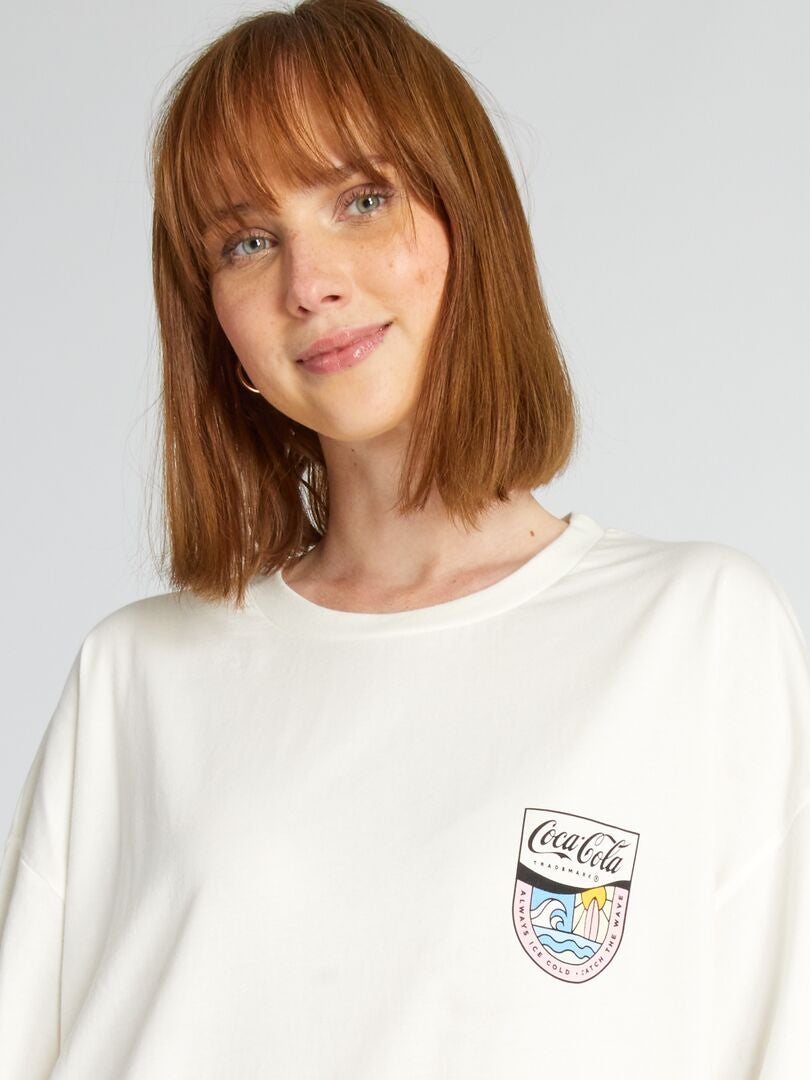 Amanda Gloria Vanderbilt Camiseta De Punto Gloria Vanderbilt Amanda Para  Mujer - Blanco Vintage, Talla L Cuello Ancho Manga Corta, image size:810x1080