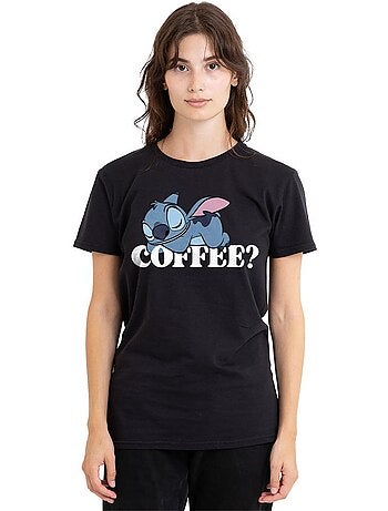 Camiseta coffee? Para mujer - lilo & stitch