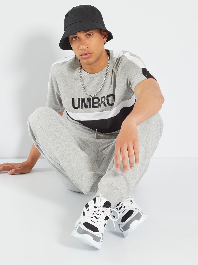 Camiseta colorblock 'Umbro' GRIS - Kiabi