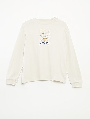 Camiseta confort estampada