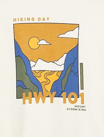 Camiseta confort estampada