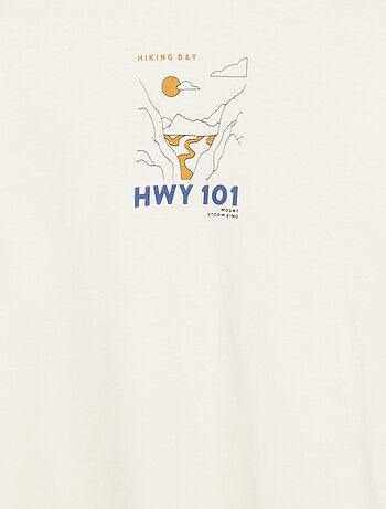 Camiseta confort estampada