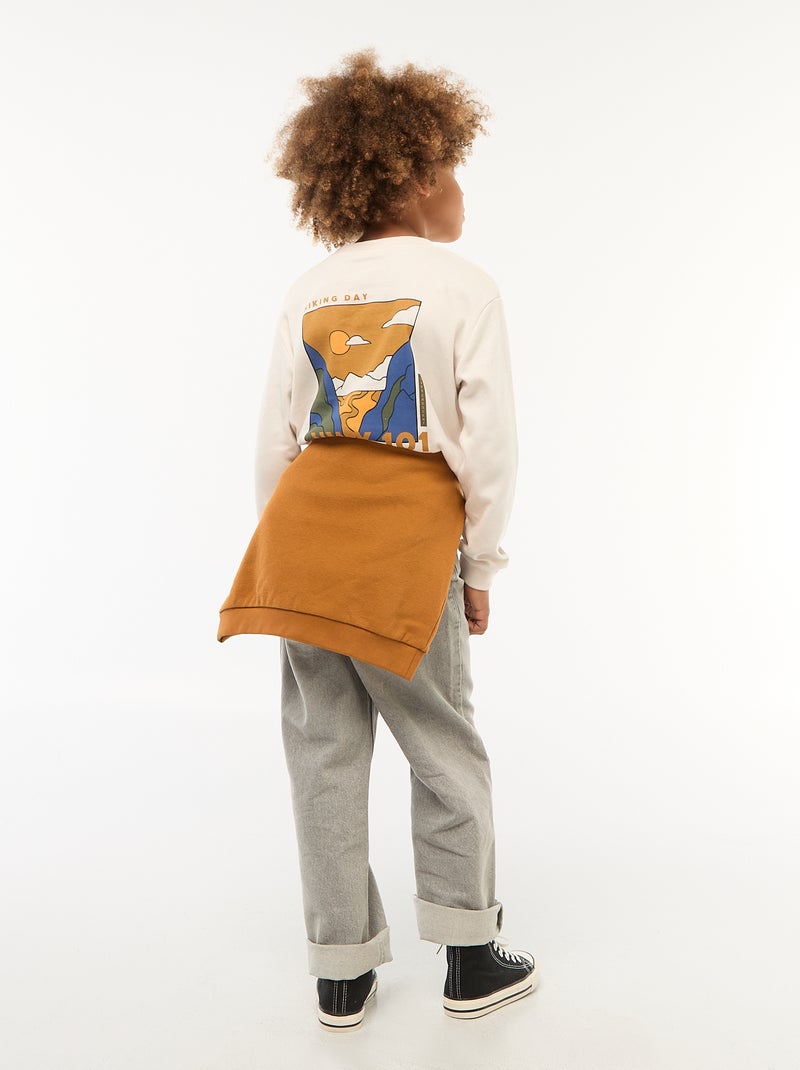 Camiseta cómoda estampada Blanco - Kiabi