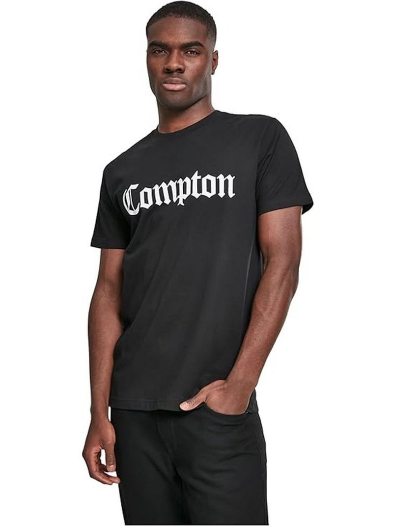 Camiseta compton para hombre - mister tee Negro - Kiabi
