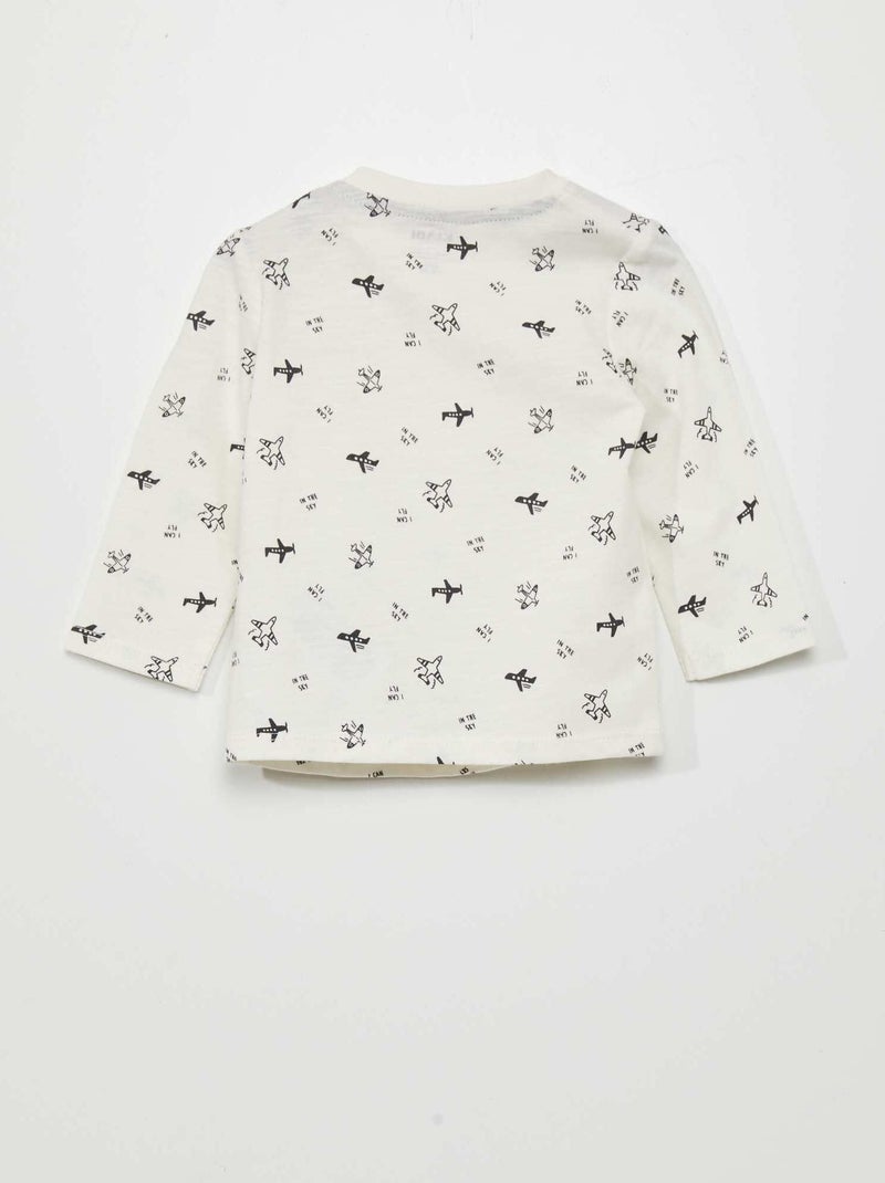 Camiseta Bebe Manga Larga GENERICO Polera Camiseta Manga Larga De Algodon Para  Niños - Juvenil David Clark, image size:800x1070