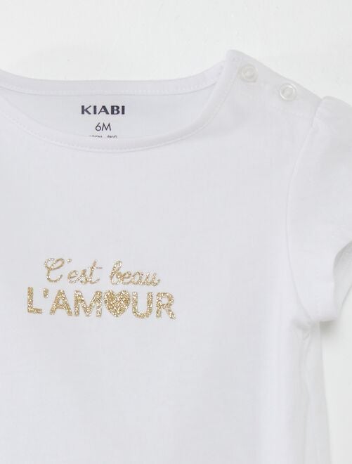 Camiseta con adorno - Kiabi