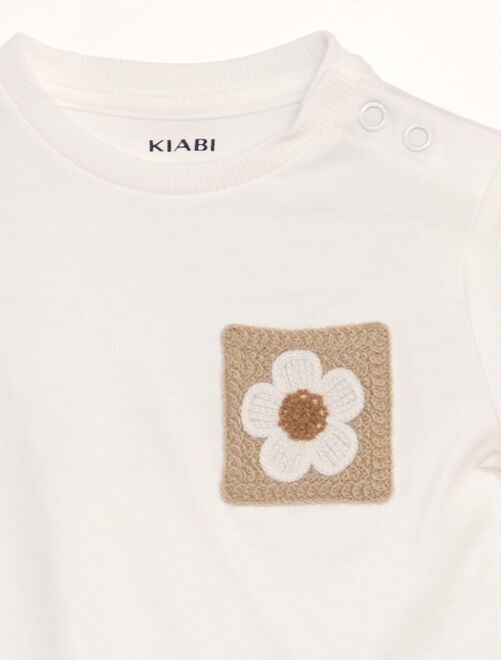 Camiseta con bolsillo de ganchillo - Kiabi