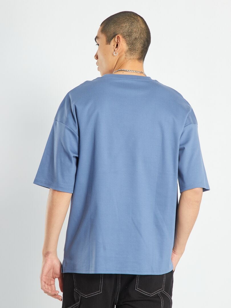 Camiseta con bolsillo en el pecho AZUL - Kiabi