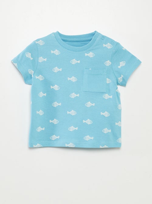 Camiseta con bolsillo en el pecho - Kiabi