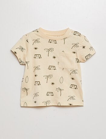 Camiseta con bolsillo en el pecho