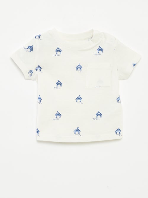 Camiseta con bolsillo en el pecho - Kiabi