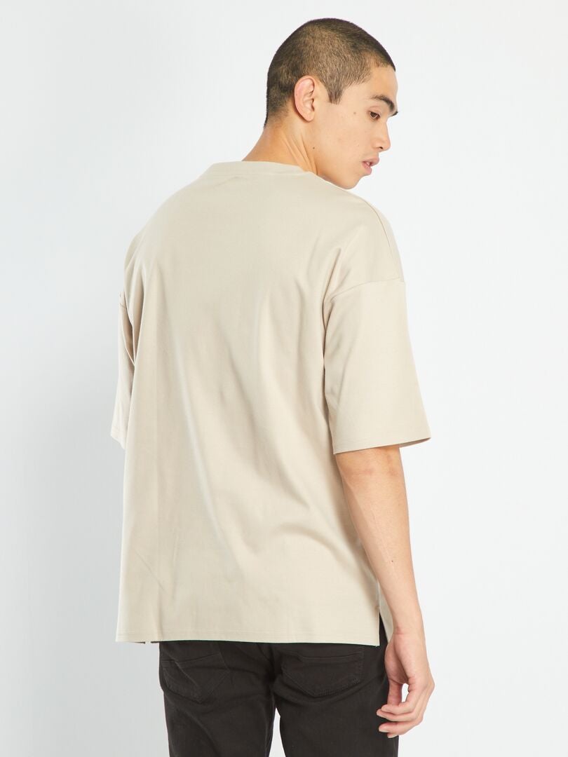 Camiseta con bolsillo en el pecho GRIS - Kiabi