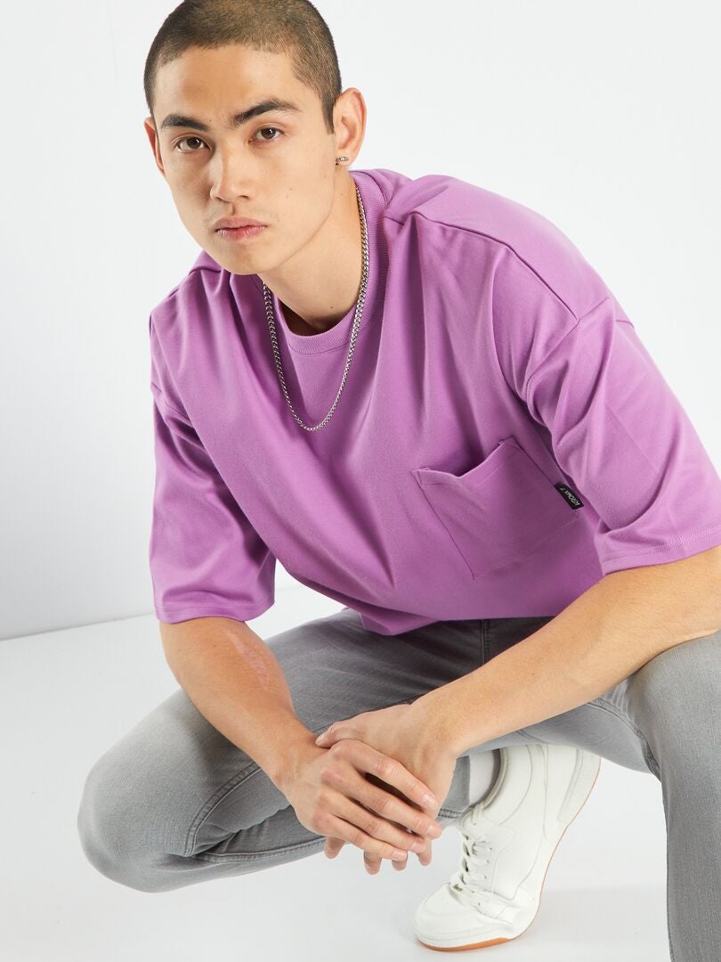 Camiseta con bolsillo en el pecho ROSA - Kiabi