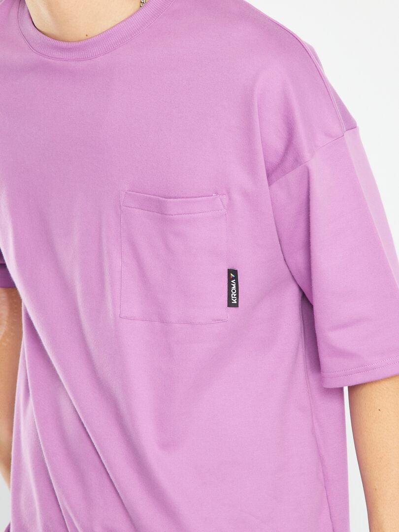 Camiseta con bolsillo en el pecho ROSA - Kiabi
