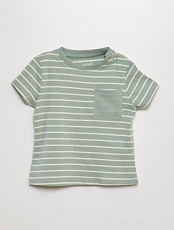 Camiseta con bolsillo en el pecho