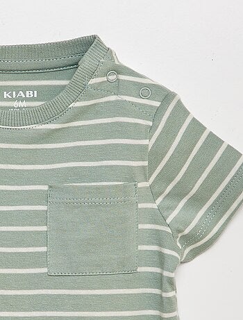 Camiseta con bolsillo en el pecho