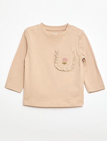 Camiseta con bolsillo fantasía