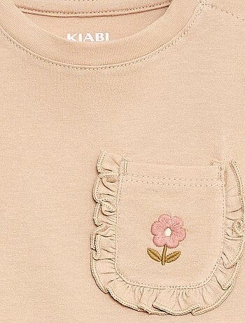 Camiseta con bolsillo fantasía