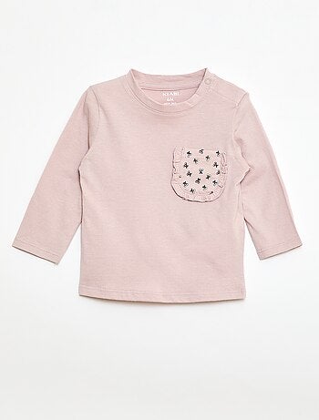 Camiseta con bolsillo fantasía