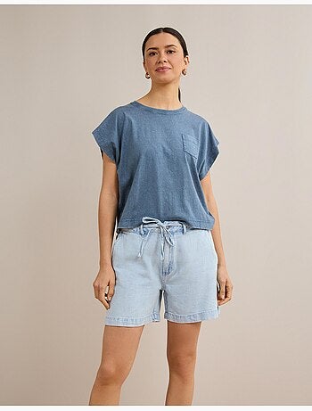 Camiseta con bolsillo, MO Fashion