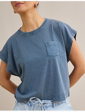 Camiseta con bolsillo, MO Fashion