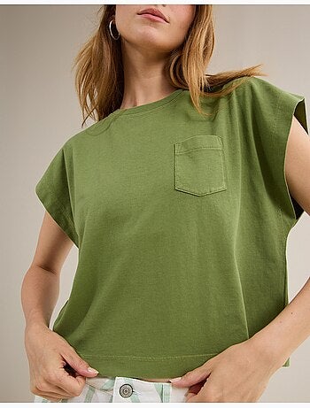 Camiseta con bolsillo, MO Fashion