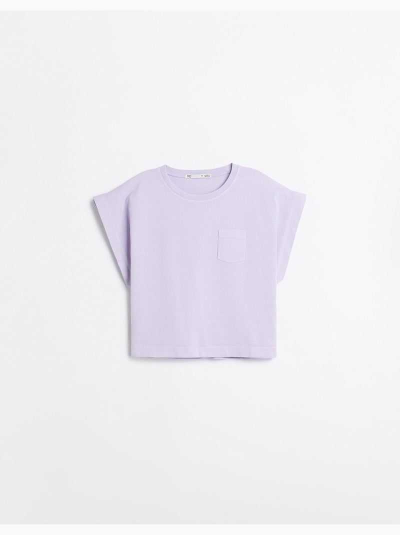 Camiseta con bolsillo, MO Fashion Violeta - Kiabi