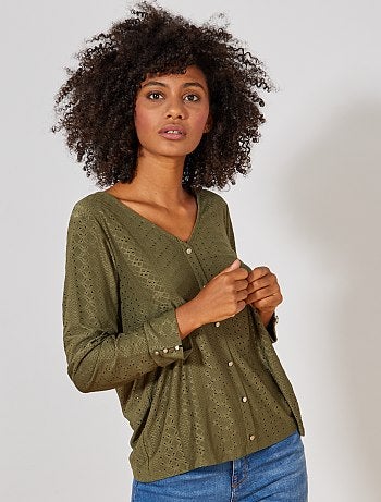 Camiseta con bordado de fantasía - Kiabi