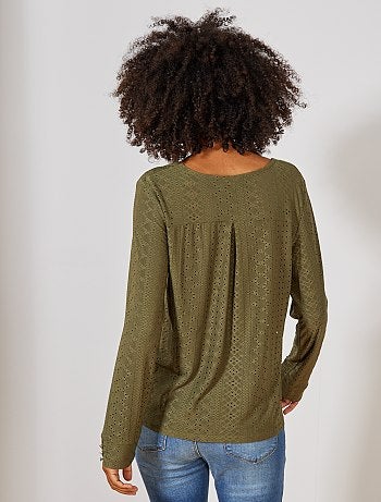 Camiseta con bordado de fantasía - Kiabi