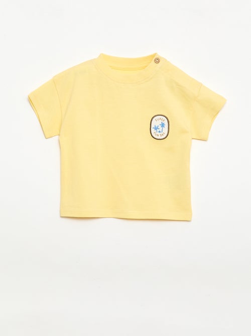 Camiseta con bordado en el pecho - Kiabi