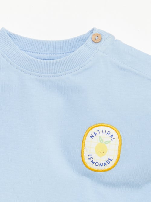 Camiseta con bordado en el pecho - Kiabi