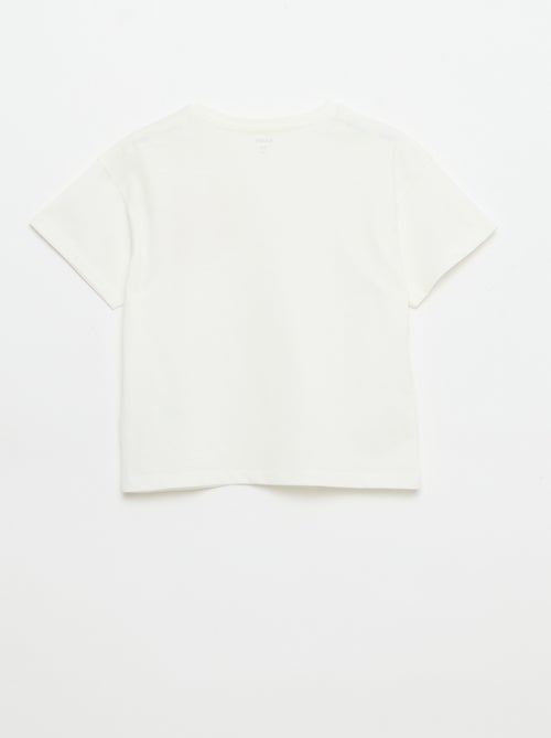 Camiseta con bordado en el pecho - Kiabi